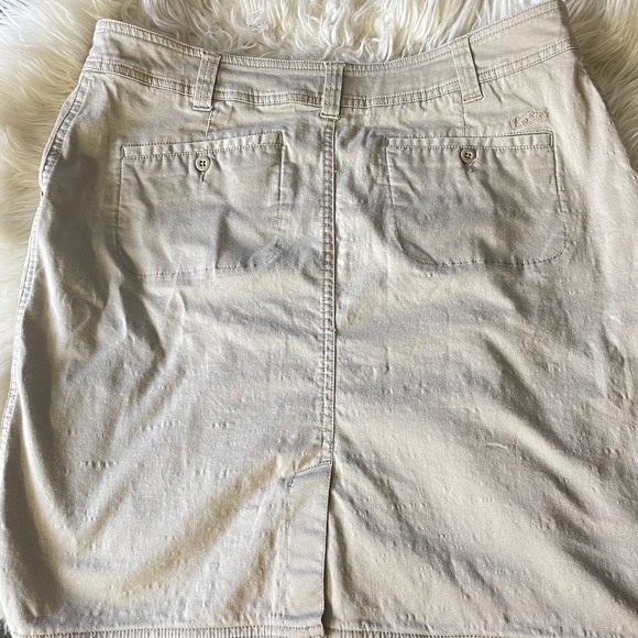 Woolrich Dove Chino Skirt Khaki Tan Active Women's Size 8 - Picture 7 of 10